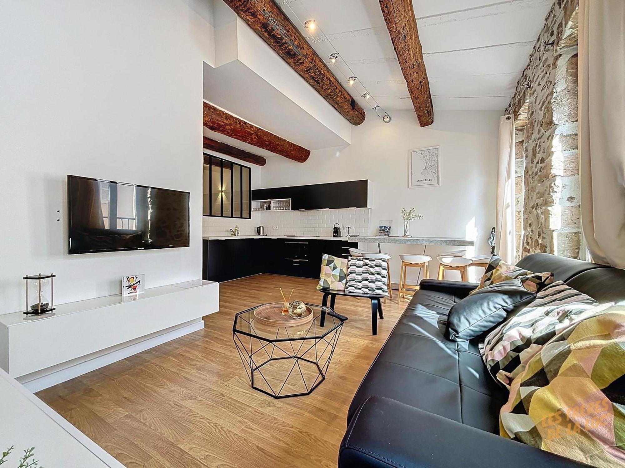 Charmant Appartement Au Vieux-Port - Climatisation - Les Freres De La Loc' Marseille Exteriör bild
